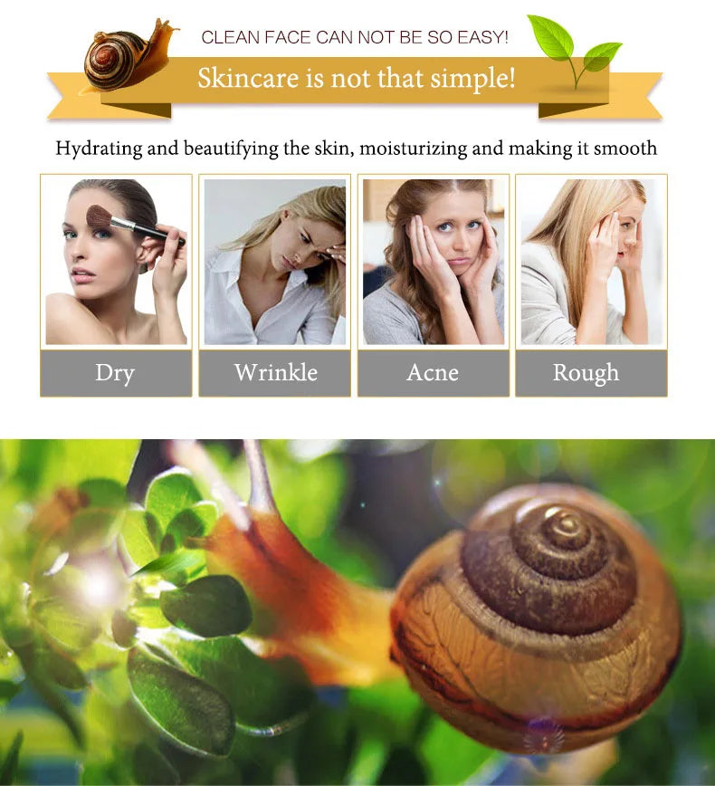 6pcs Snail Collagen Skin Care Sets Moisturizing Facial Set Skincare Products Face Cream Facial Cleanser Toner Face Care Kits