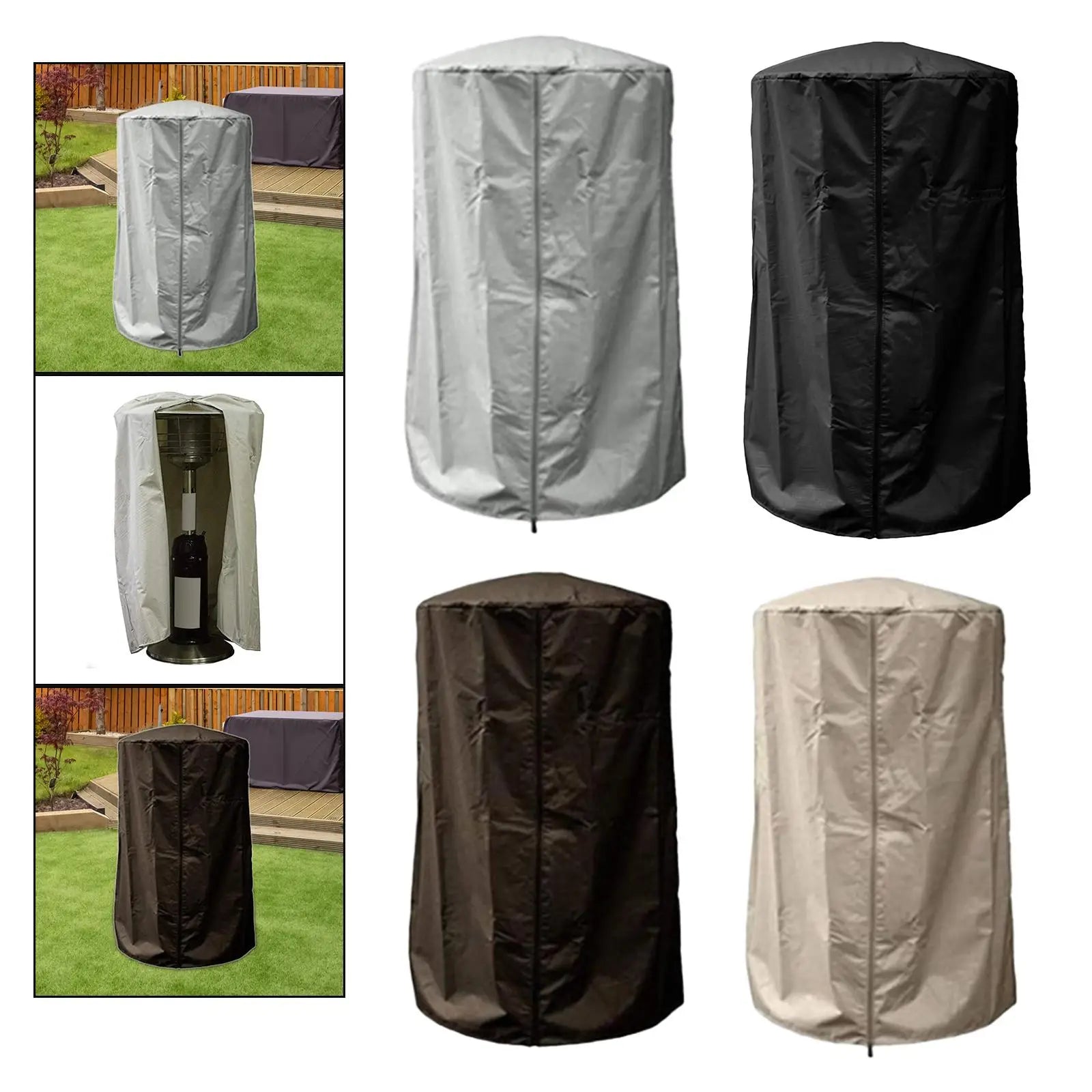 Heater Cover Heavy Duty Garden Storage Bag Durable Fabric Dustproof for round stand up heater dustcover waterproof