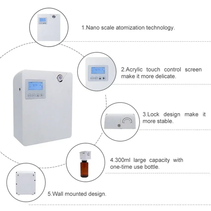 Fragrance Diffuser – Automatic Air Freshener with Essential Oil Dispenser