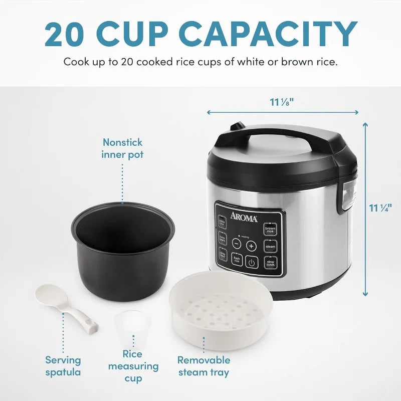 Home digital rice cooker, multiple cooking modes, stainless steel shell, everyone can cook delicious food, high-end rice cooker