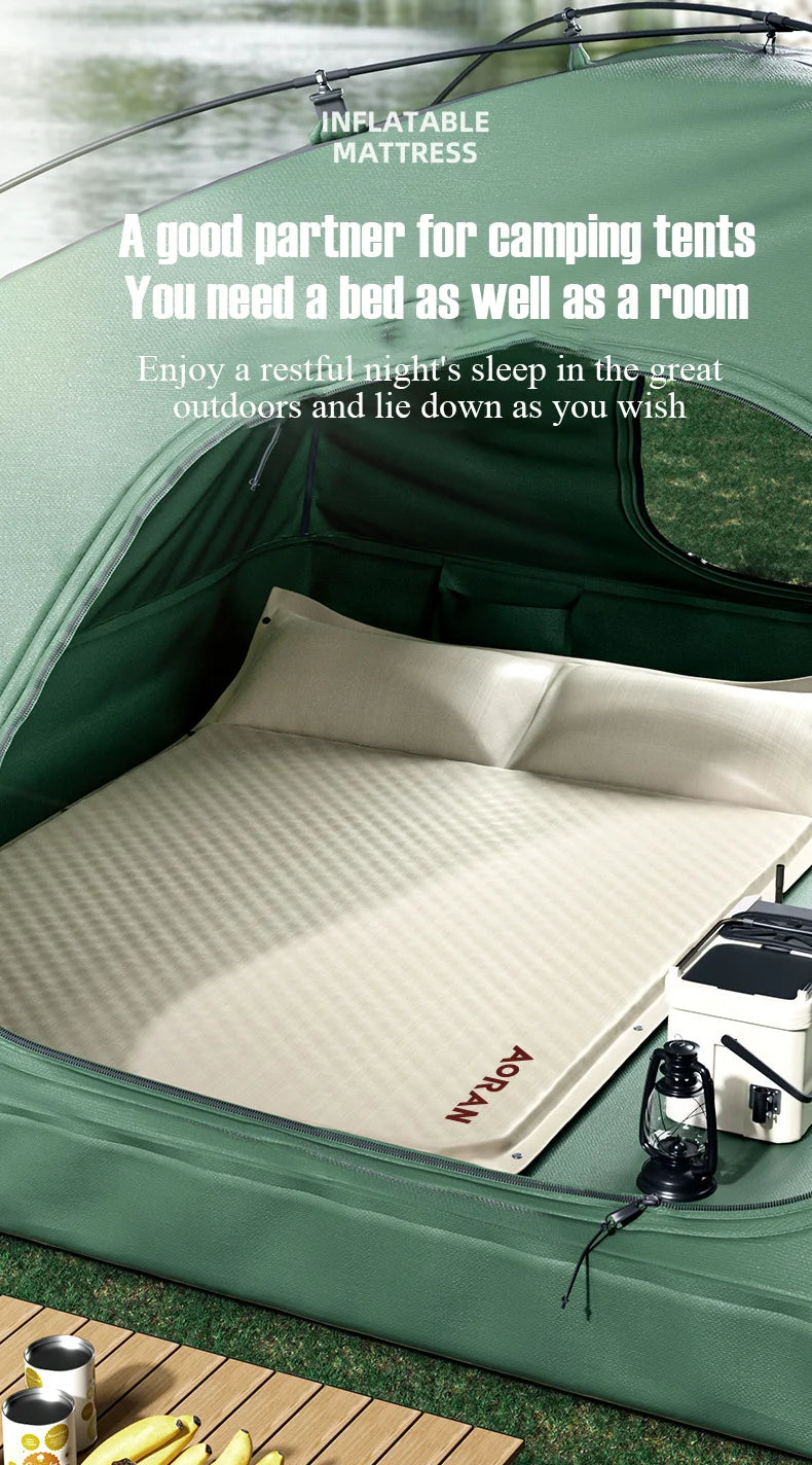 Camping Equipment Sleeping Air Mattress Inflator Pump with Pillow Outdoor Mat Bed Cushion for Travel Hiking  자충매트