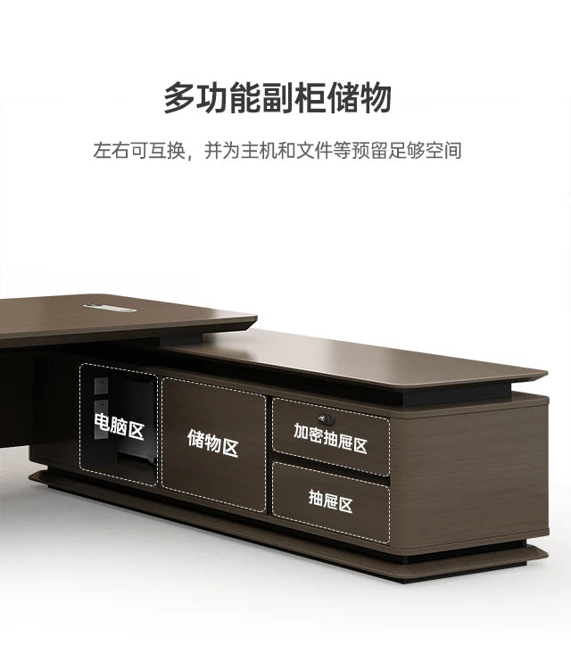 Drawers Organizers Office Desk Supplies Luxury European Floor Computer Desks L Shaped Monitor Mesa Escritorio Modern Furniture