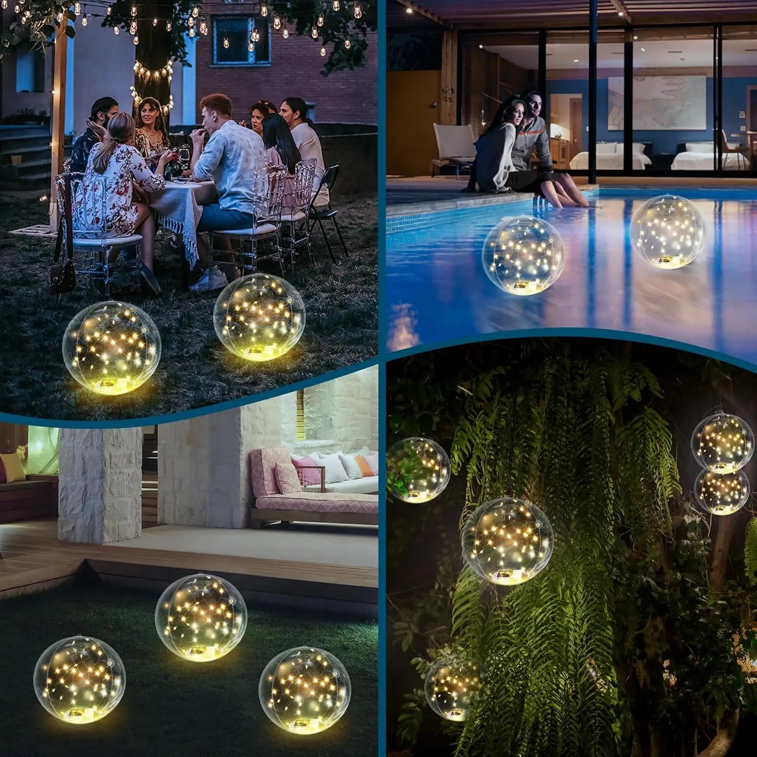 LuminGlow Solar Floating LED Lights