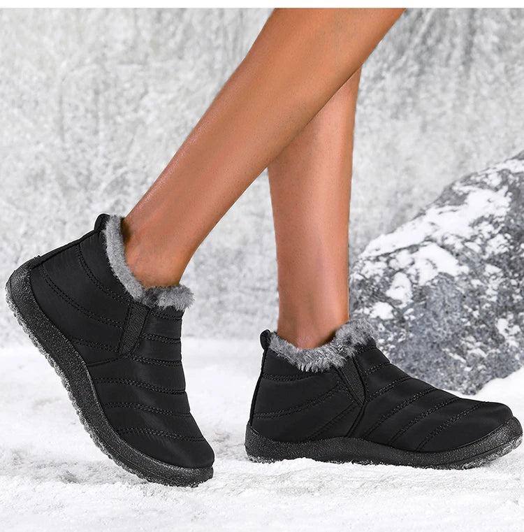 Platform Boots Women Snow Plush Shoes Woman Slip On Shoes New Ankle Boots Winter Boots For Women Lightweight Botas Mujer