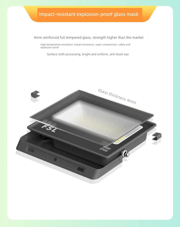 LED Lighting Workshop Floodlight Super Bright Waterproof Outdoor