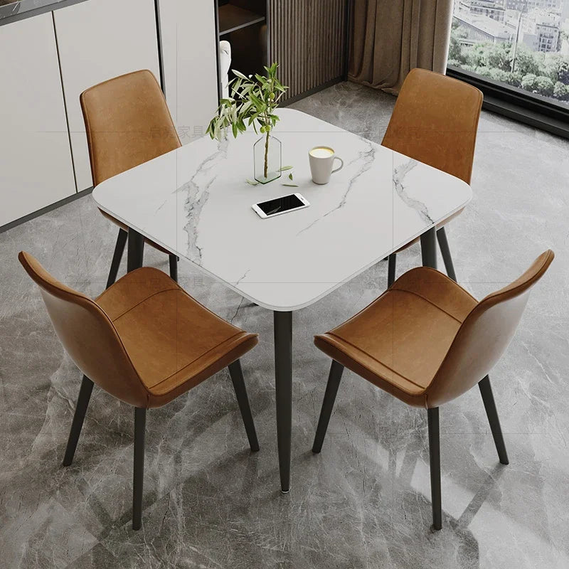 Minimalist Nordic Kitchen Table Design Slate Study Retro Dining Tables Modern Coffee Mesas De Jantar Small Furniture HD50CZ