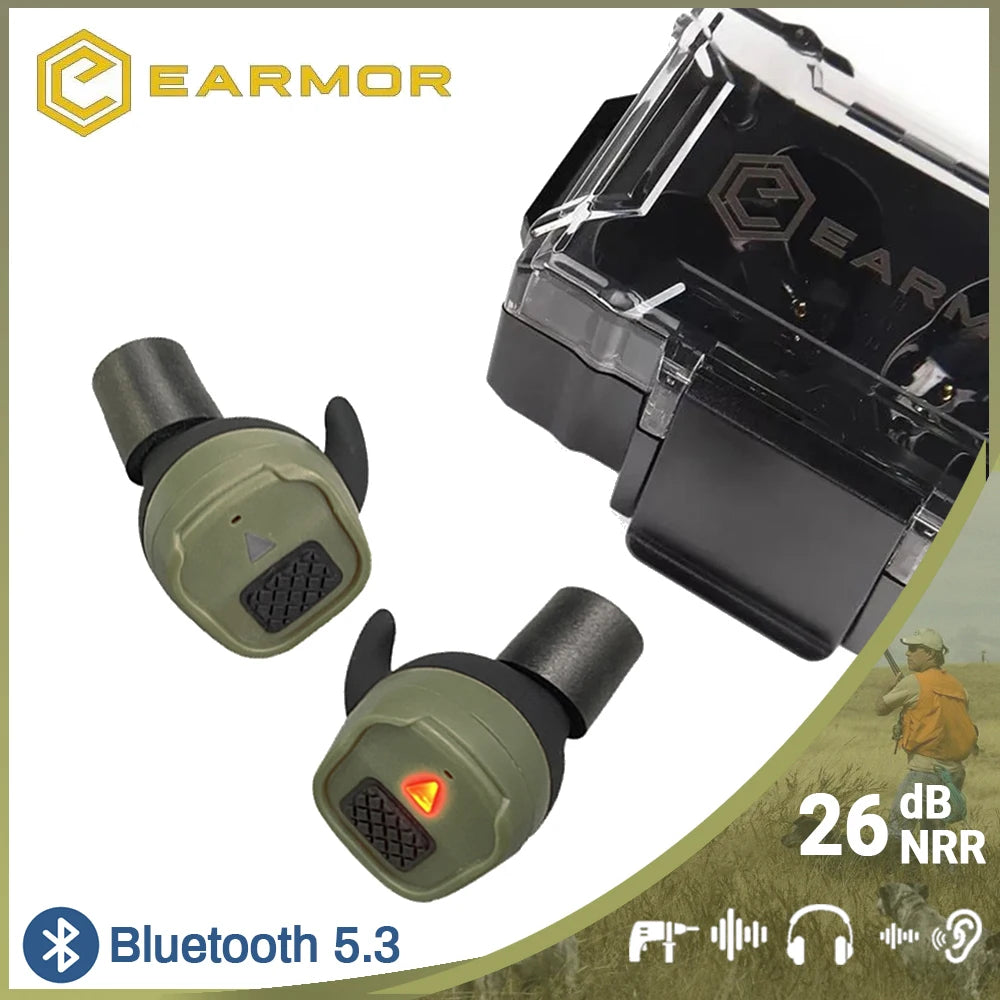 NEW Earmor M20T Bluetooth Electronic Shooting Earbuds Headphones Military Tactical Headphones Noise Reduction Hearing Protection