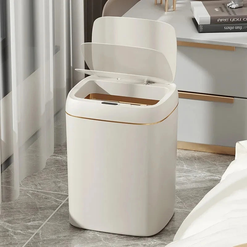 11/13L Smart Trash Can Automatic Sensor Garbage Can Light Luxury Bathroom Kitchen Garbage Living Room Recycle Bins Wastebasket