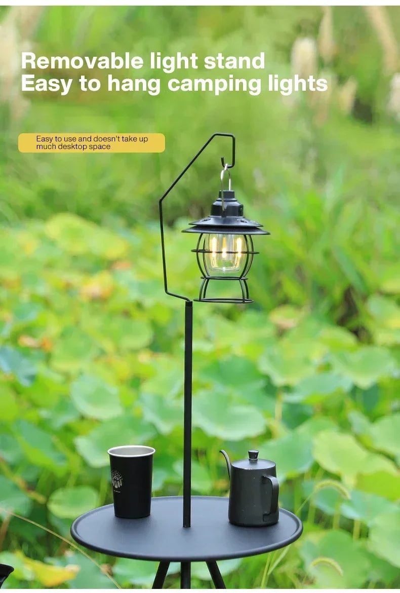 Outdoor tripod dining hiking picnic lifting folding round  portable telescopic aluminum alloy coffee mini