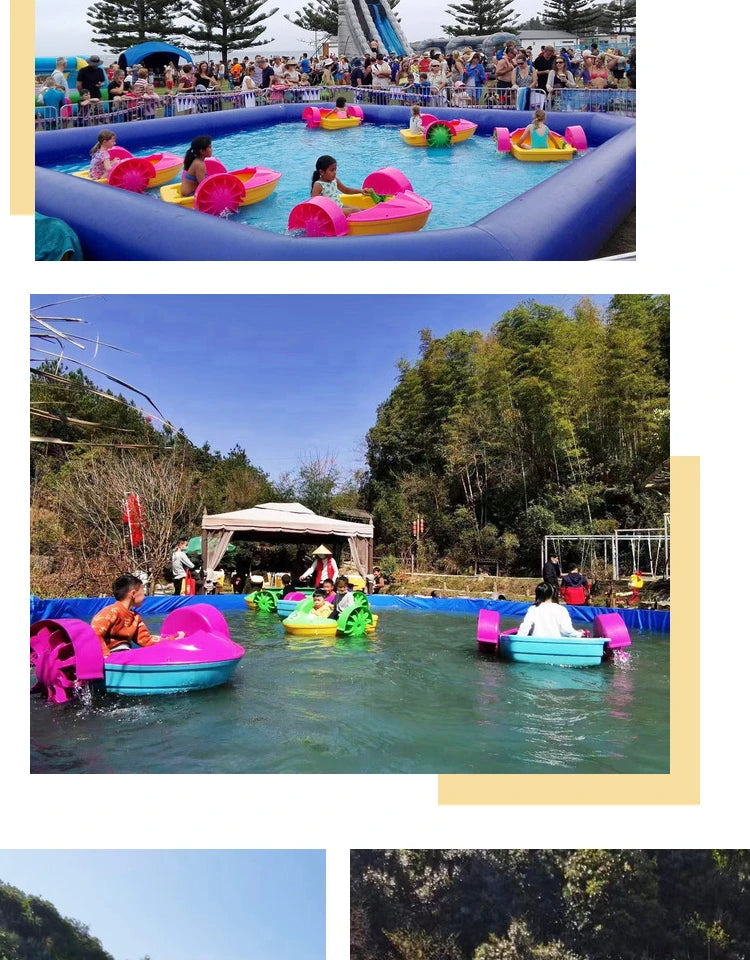 Children's hand rocking boats, hand rocking boats, inflatable water tanks, electric collision boats, water park toysoats