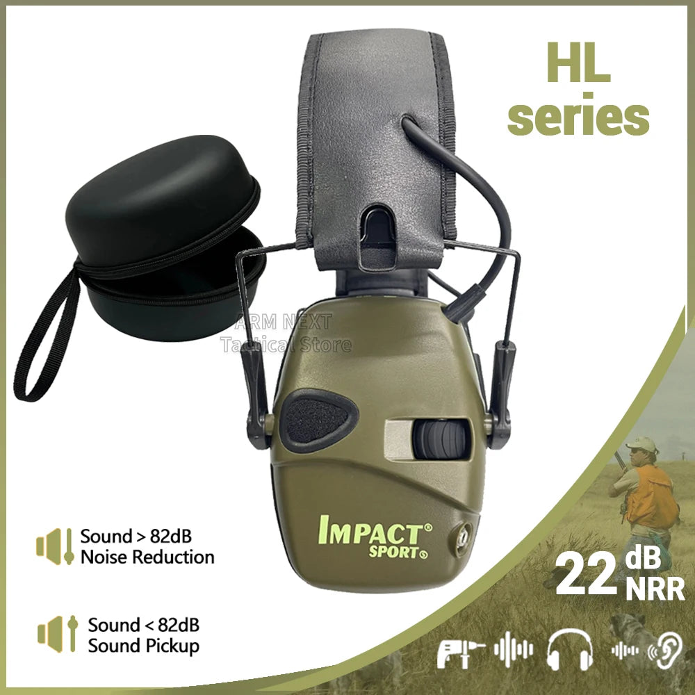 Tactical Impact Anti-noise Earmuff for Hunting shooting headphones Noise reduction Electronic Hearing Protective Ear Protection