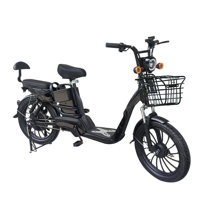 20 Inch No. 9 Fat Tire Household Electric Bicycle Two Seat E-bike 350W электровелосипед Lithium Battery Electric Bike