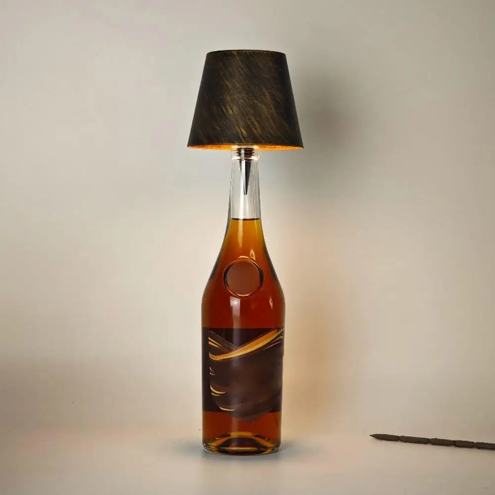 2024 new Wireless Desk Lamp LED Creative Wine Bottle Lamp Detachable Portable Charging Atmosphere Decorative Lamp