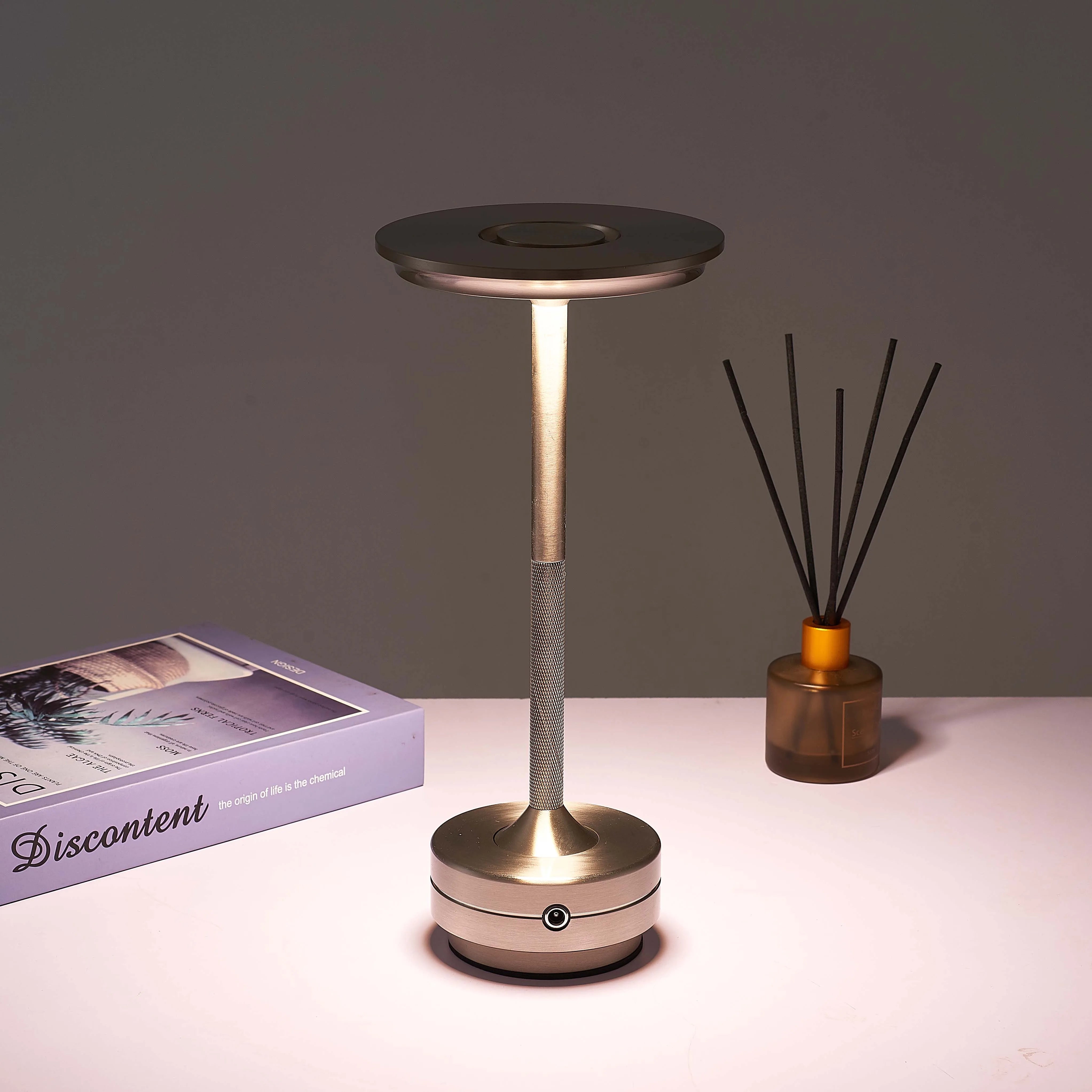 Claeted Rechargeable Table Lamp Touch Nordic Led Lamp Coffee Table Decor Bedroom Decoration For Study Bedside Cute Desk Light