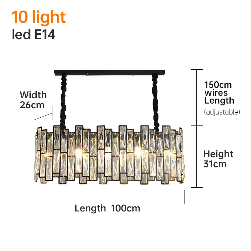 Elegant Crystal Pendant Light