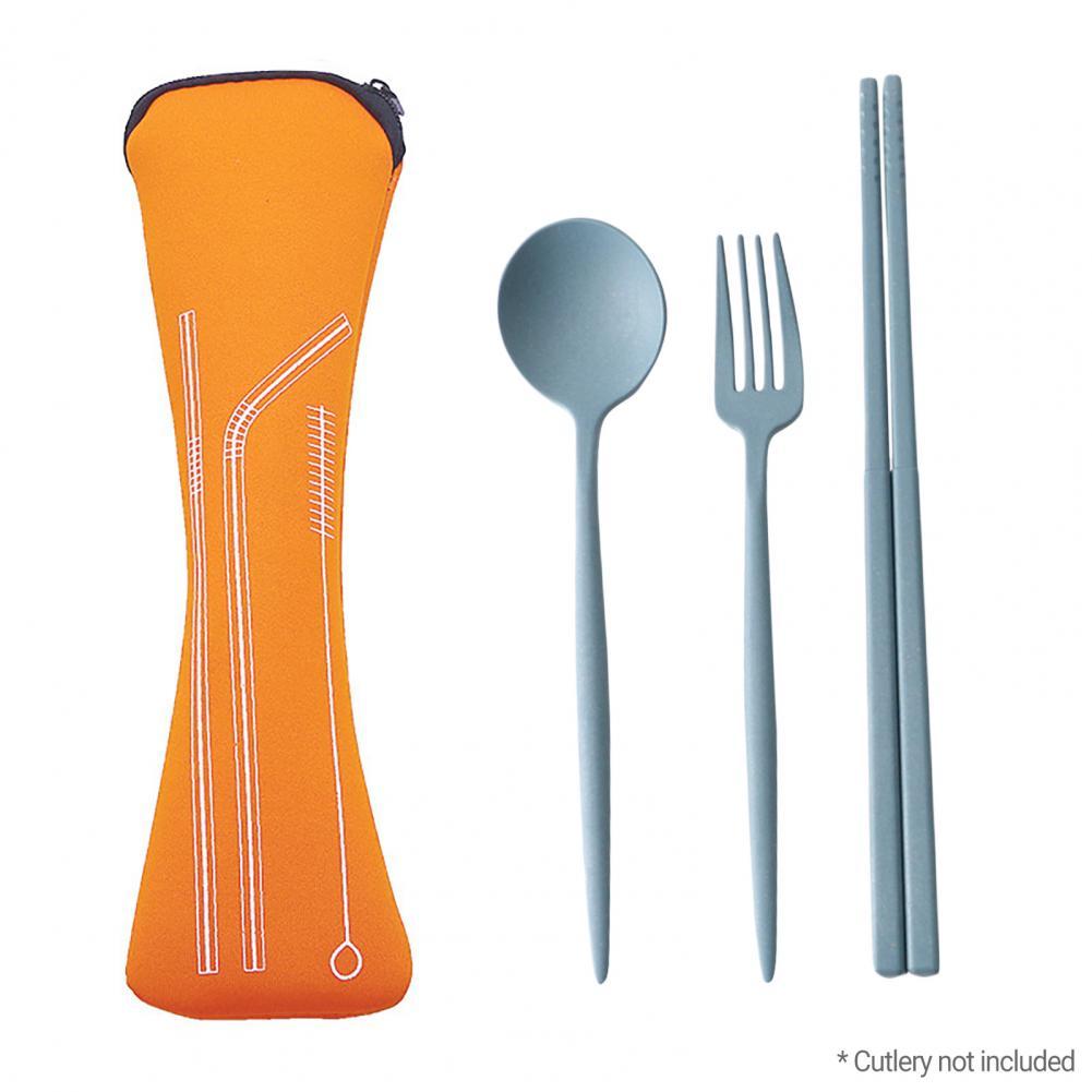 Premium Fork Spoon Bag  Stain-resistant Diving Material Dinnerware Bag  Tableware Spoon Fork Storage Pouch