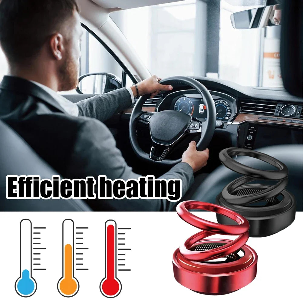 Portable Kinetic Mini Heater Car Air Freshener Solar Powered Kinetic Molecular Heater Air Purifier Diffuser Fast Heating