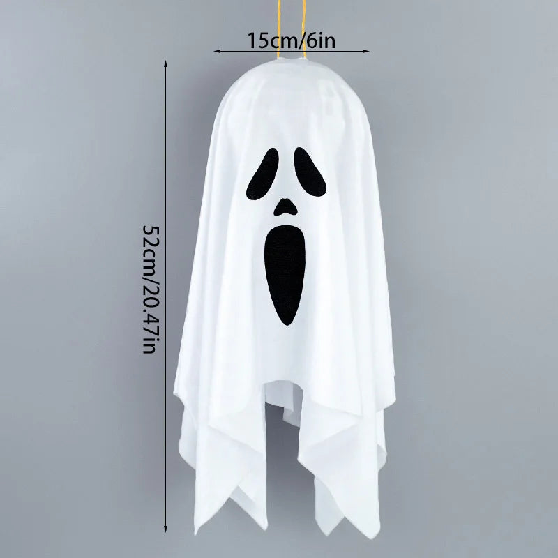 Halloween Party LED Glow Ghost Home Indoor Outdoor Decoration Supplies 2024 Haunted House Bar Hanging Horror Props with Lights