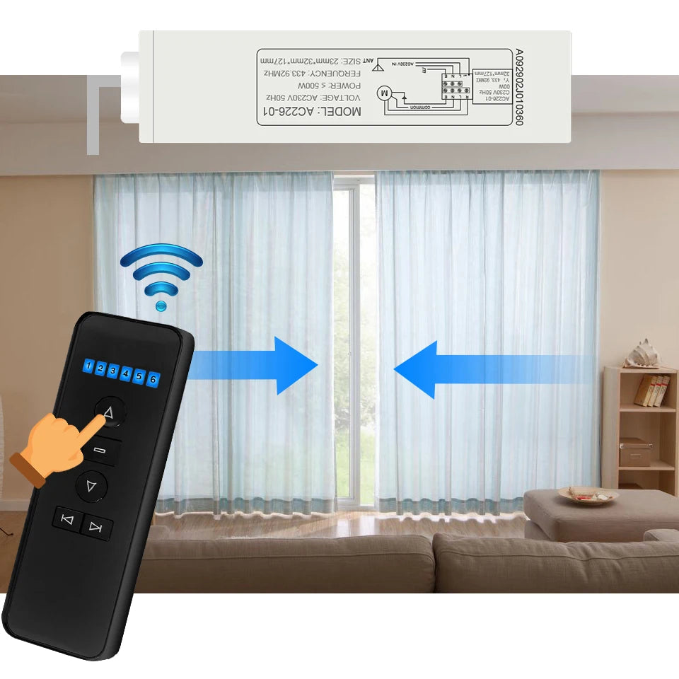 Original A-OK Universal Remote Control Smart Home Assistant Mini RF Switch Wireless Emitter Receiver For Motorized Blinds Motor