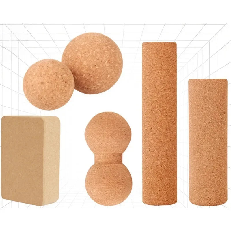 Yoga Studio Cork Relaxation Brick Cork Fascia Ball Portable Fitness Massage Ball Yoga Column Environmental Protection Cork