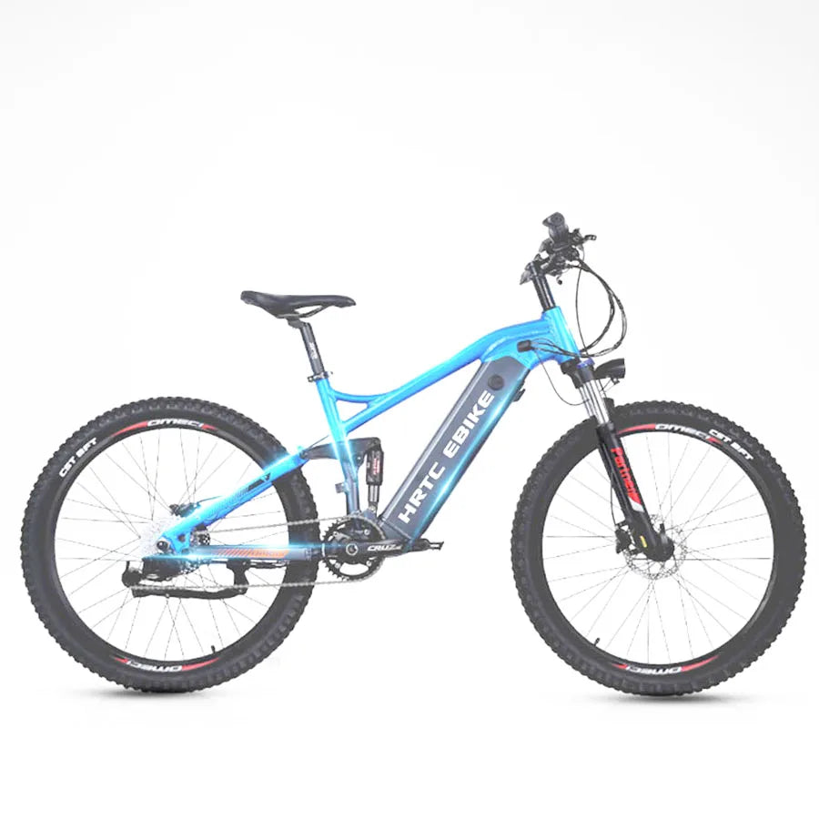 26 inch mountain soft tail electric assist bike xc emtb rear wheel drive hidden lithium battery dual shock ebike