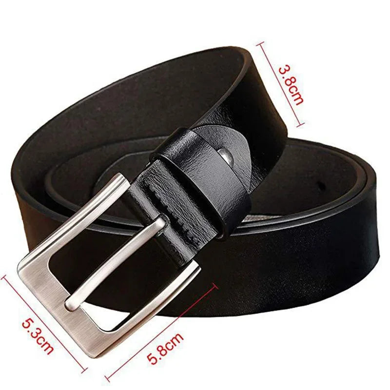 Men's Casual Luxury Designer Split Leather Belt