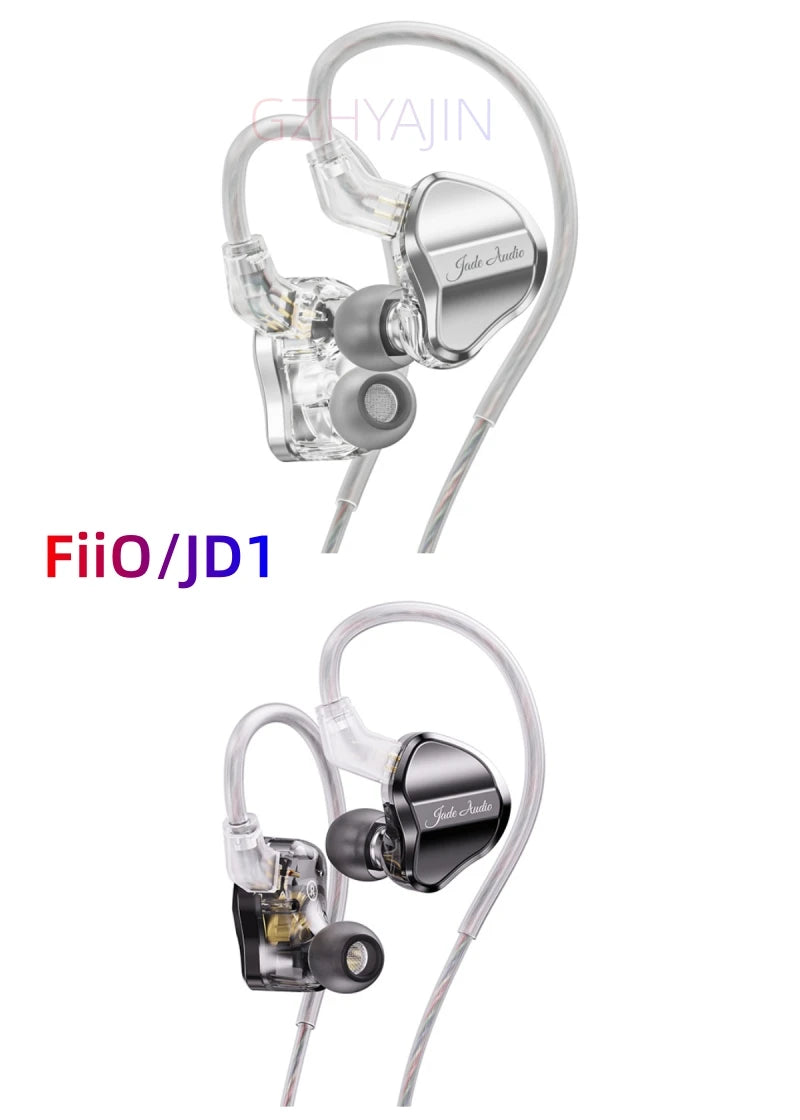 New /JD1 single action loop in ear earphones Harman curve HIFI earplugs Apple Android phone