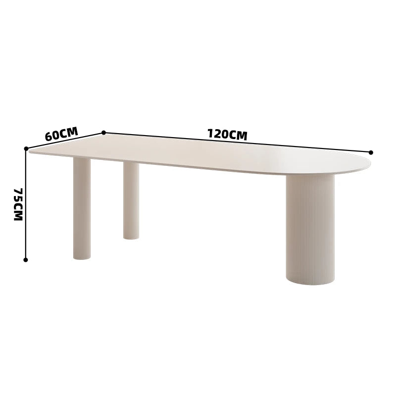 Nordic Slate Dining Tables Oval Simple Coffee Design Bar Table Minimalist Receptionist Muebles De Cocina Furniture HD50CZ