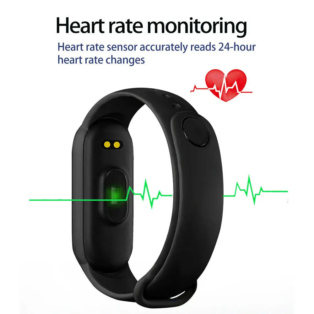 Smart Watch M6 Men's And Women's Fitness Sports Bracelet Heart Rate Blood Pressure Monitor Digital Watch for IOS Android Phones