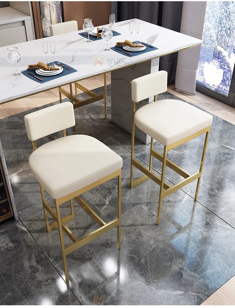 Designer High Bar Stools Kitchen Counter Tall Modern Banquet Chair Office Living Room Bancos De Bar Bar Furniture Counter TD50DC