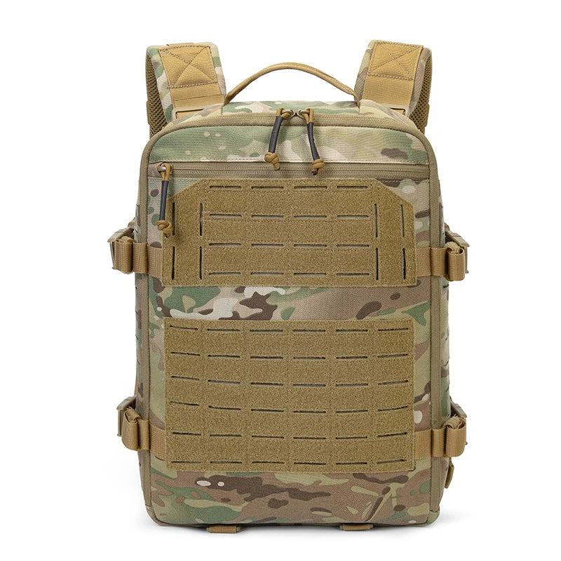 1000D Nylon Hunting Backpack Molle Plate Carrier Bag Light Weight Hiking Rucksack Compatible with Vest Sports Backpack