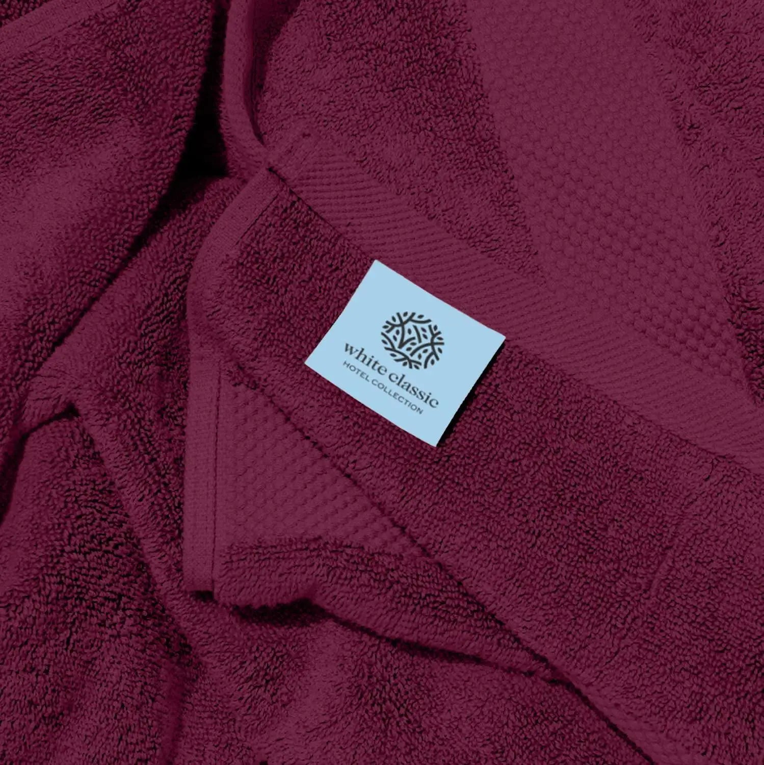 Ultra Soft Wine Red Luxury 27x54 inch Quick Dry Bath Towels Large 700 GSM Cotton Set of 4 Highly Absorbent