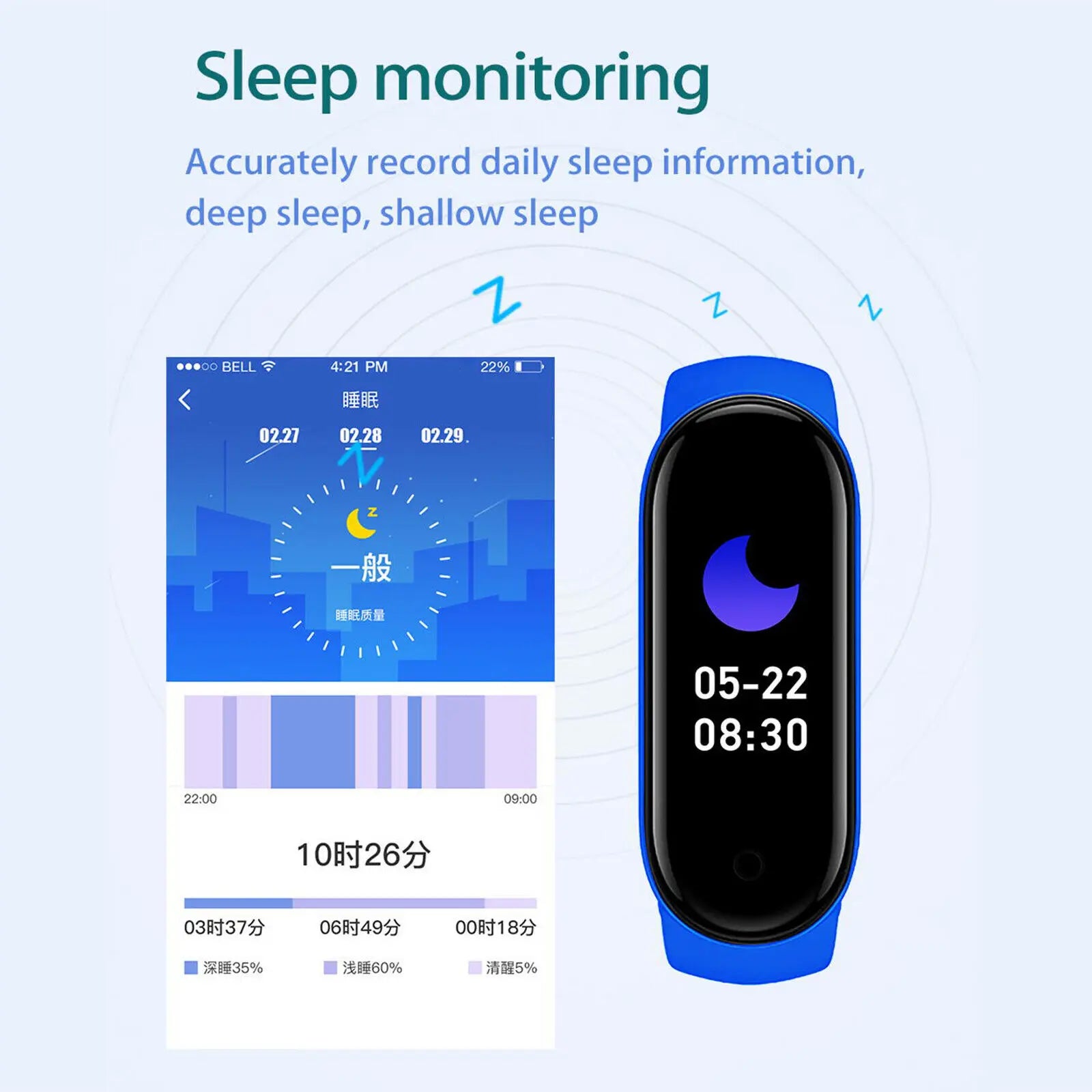 Smart Watch M6 Men's And Women's Fitness Sports Bracelet Heart Rate Blood Pressure Monitor Digital Watch for IOS Android Phones