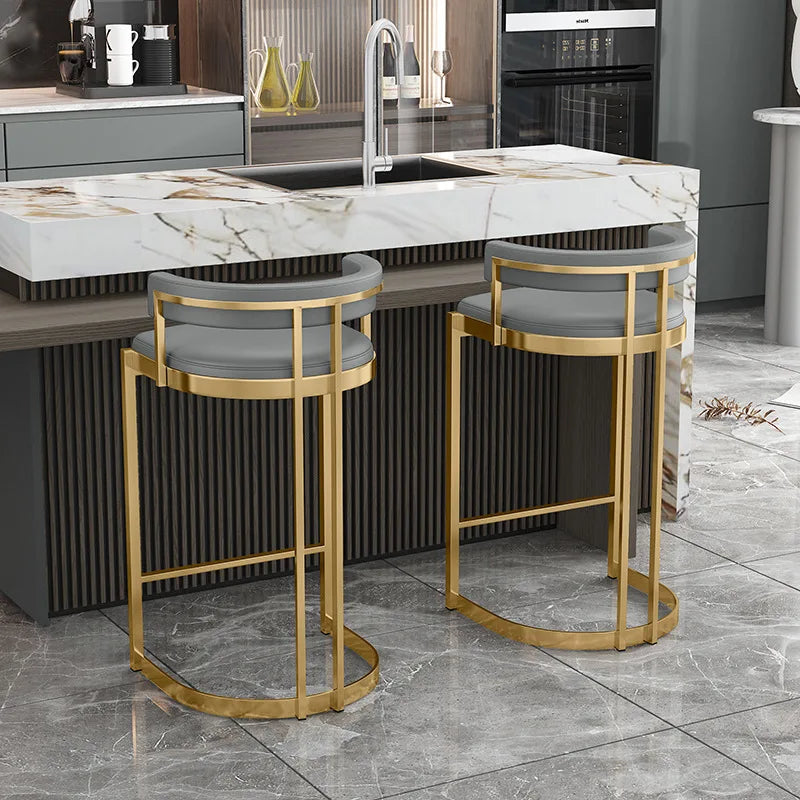 Modern Banquet Bar Stools Kitchen Counter Office Nordic Luxury Chair Manicure High Gamer Cadeira De Jantar Bar Furniture TD50DC