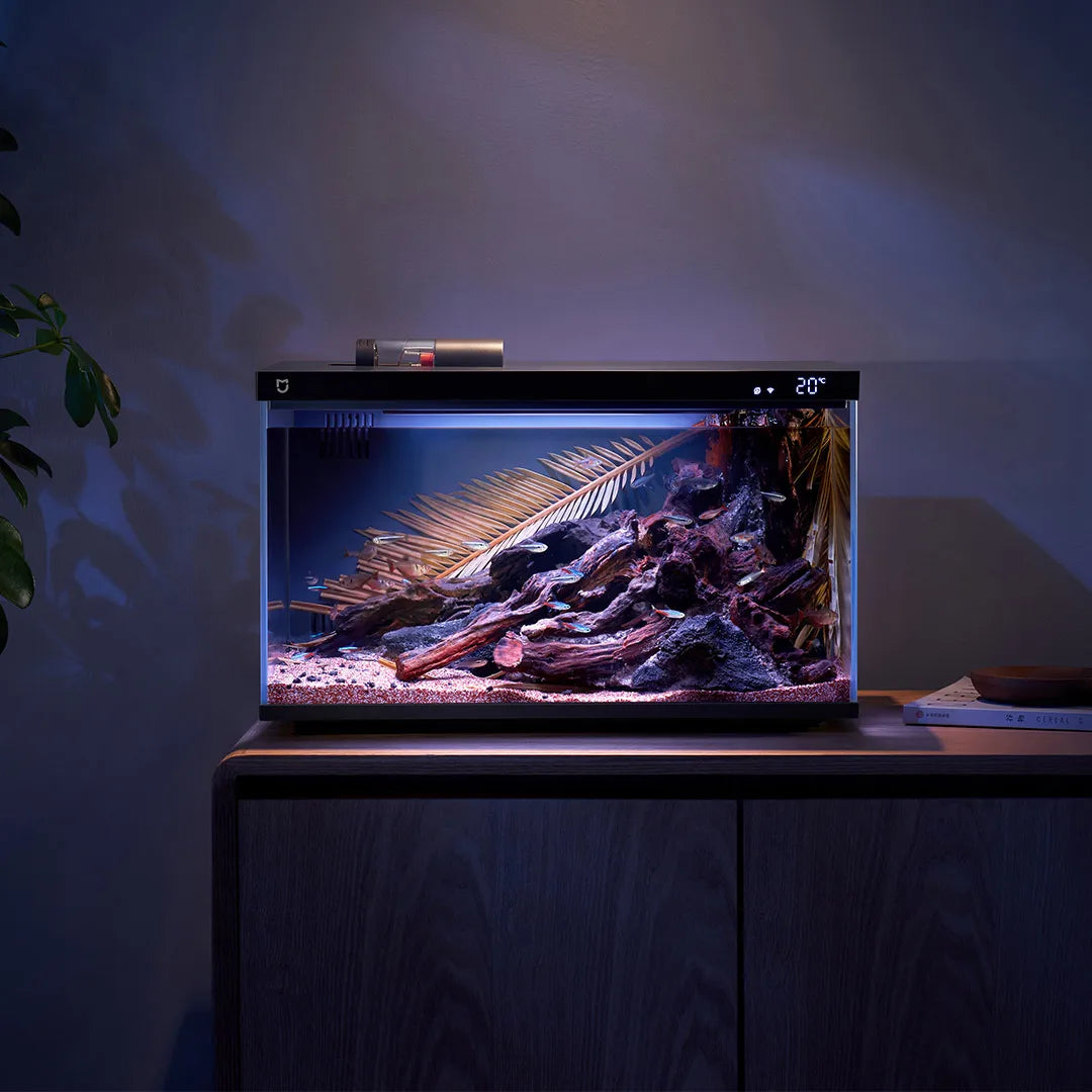 Xiaomi Mijia Smart Fish Tank MYG100 Work With Mijia APP Mobile controlled remote feeding Smart Lighting System Light Aquarium