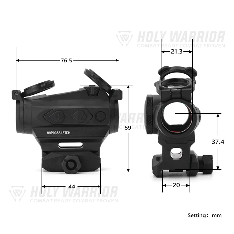 Holy Warrior New 4T 1X20mm Tactical solar powered red dot sight 2 MOA 4 different Reticle