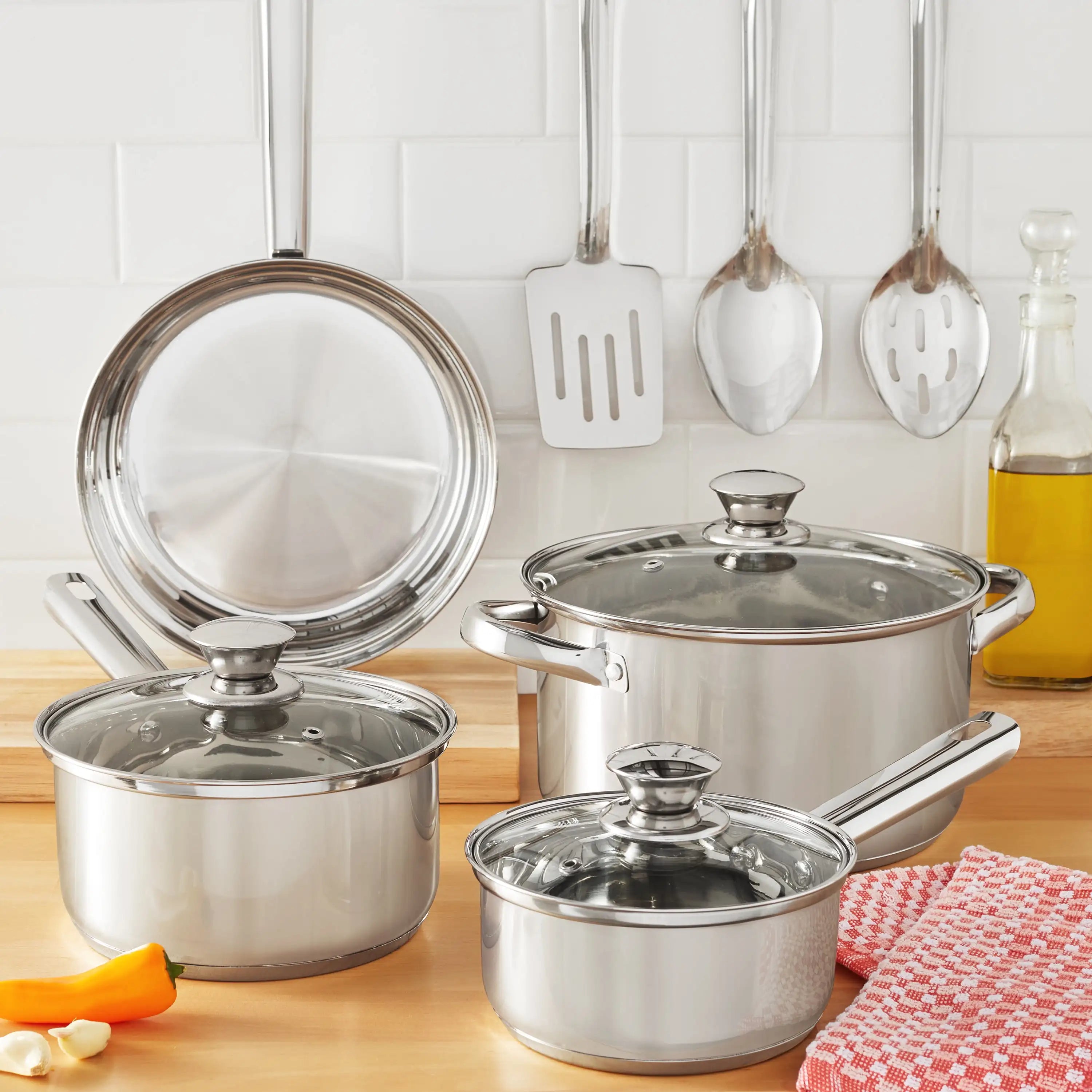 24-Piece Stainless Steel Cookware Set – Complete Kitchen Essentials