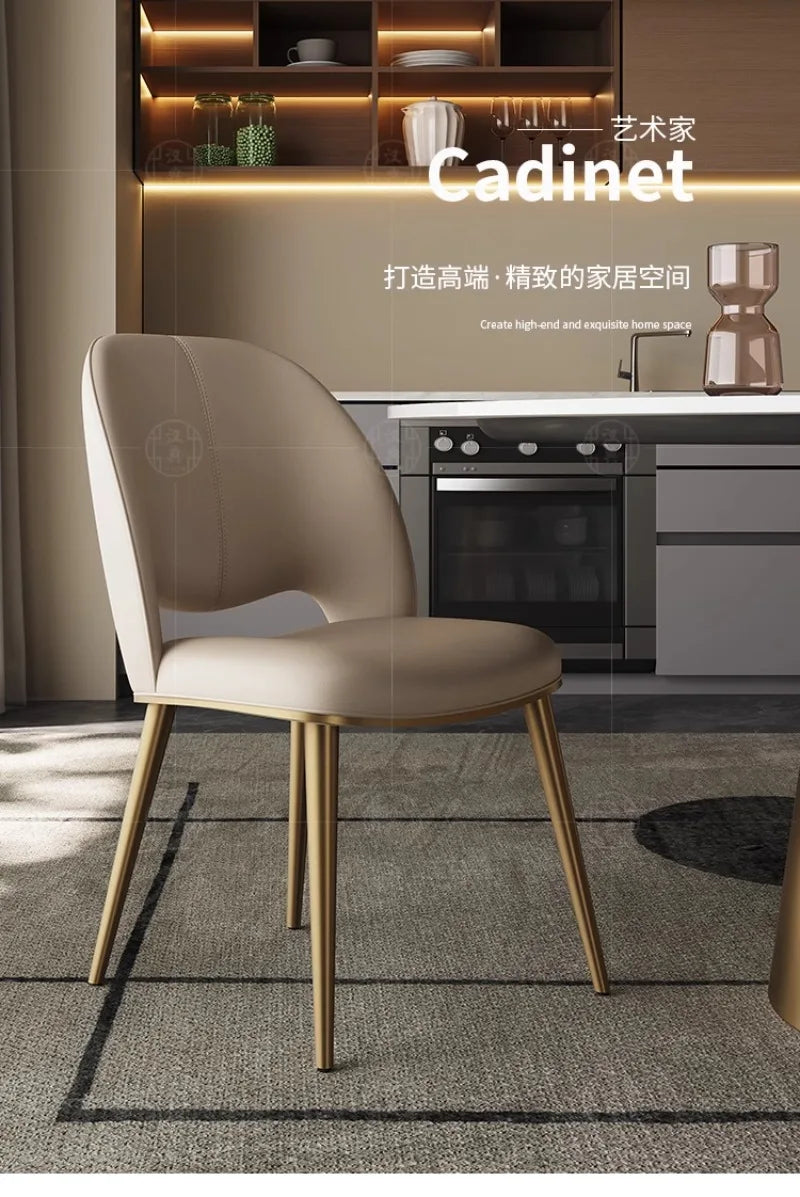 Luxury Desk Dining Room Chairs Lounge Nordic Modern Design Desk Chair Kitchen Office Chaises Salle Manger Home Furniture