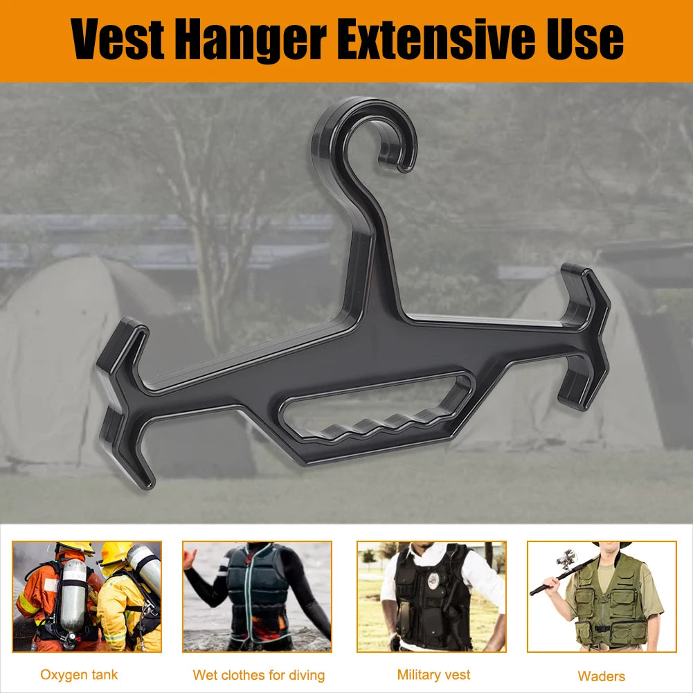 Militar Tactical Vest Hanger Reusable Anti-dropping Multifunction Heavy Duty Hanger Good Toughness Long Service Life Diving Suit