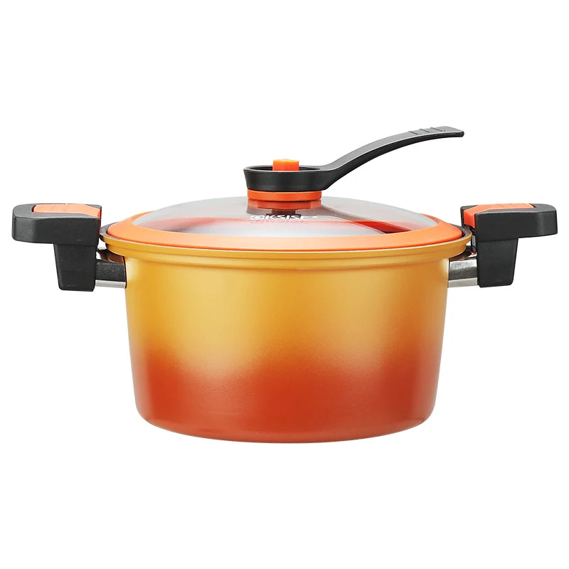 KSISE Brand Authentic Micro-Pressure Soup Pot & Cooking Pot - Non-Stick, Easy-to-Clean, Versatile, High-End, Stylish Cookware