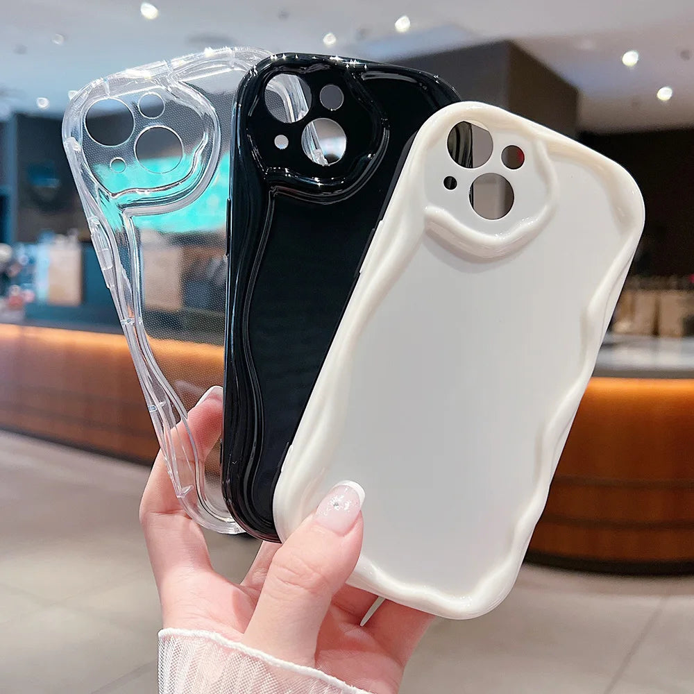 iPhone Wave Bumper Soft TPU Clear Phone Case