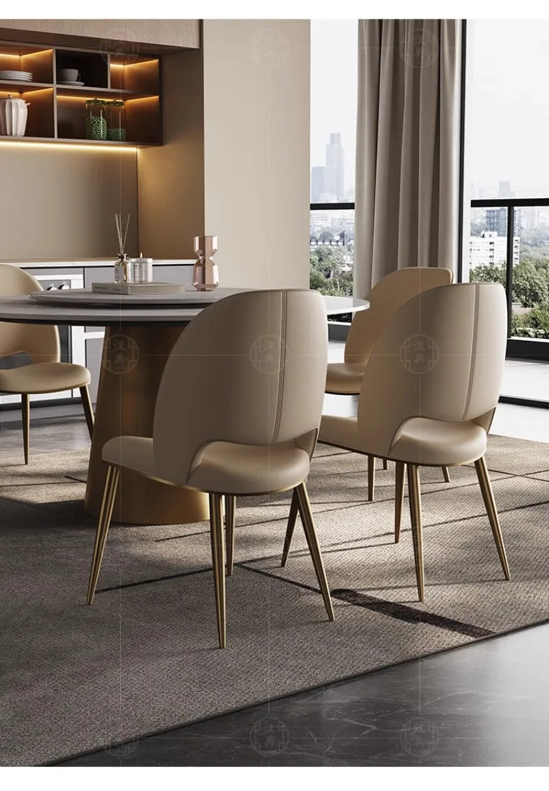 Luxury Desk Dining Room Chairs Lounge Nordic Modern Design Desk Chair Kitchen Office Chaises Salle Manger Home Furniture