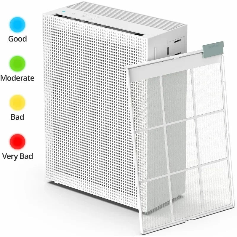 COWAY Air Purifiers for Home Bedroom   Washable Filter,   Air Purifier with Air Quality Monitor, Cleaning Appliances