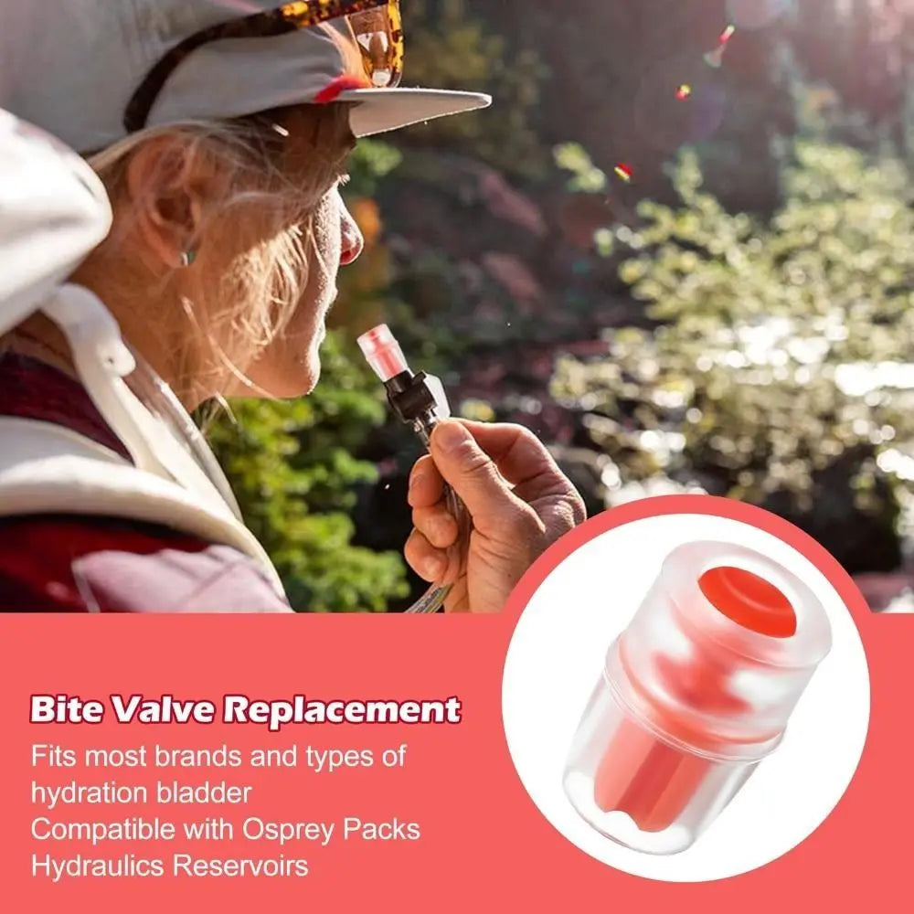 Osprey Packs Bite Valve Replacement Sheath Silicone Water Bladder Hydration Pack Bite Valve Mouthpiece Replacement Nozzle