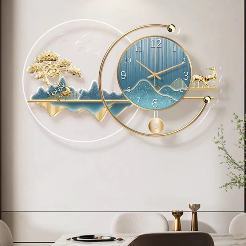Luxury Digital Xenomorph LED Wall Clock – Futuristic Elegance for Modern Interiors
