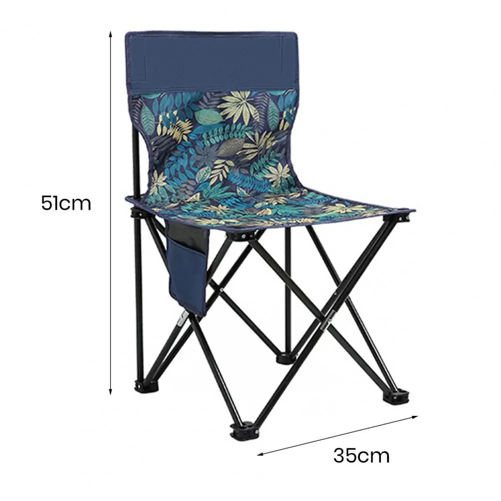 Folding Chair Ergonomic Camping Chair Strong Load-bearing Travel StoolWaterproof Compact Size Portable Collapsible Stool Chair