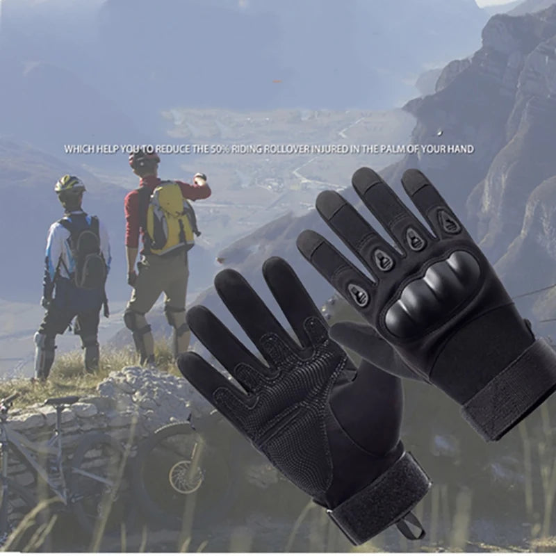 Outdoor Motorcycle Tactical Gloves MTB Cycling Sports Training Gloves Non-Slip Fitness Full Finger Tactical Glove for Men Women