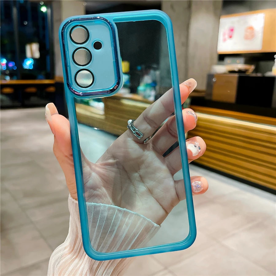 Solid Color Clear Phone Case for Huawei Honor X9A X9B X7B X8B 50 SE 70 90 100 Pro Transparent Silicone TPU Lens Cover Back Cases