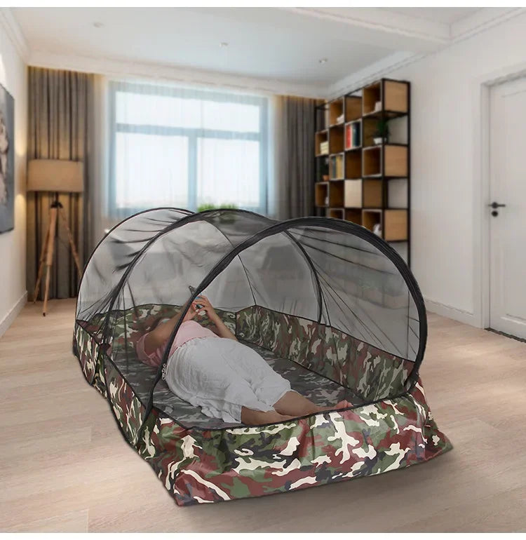 Camping Mosquito Net Tarp Tents Waterproof Travel Folding Portable for Trips Outdoor Garden Single-door Dormitory Anti-mosquito.