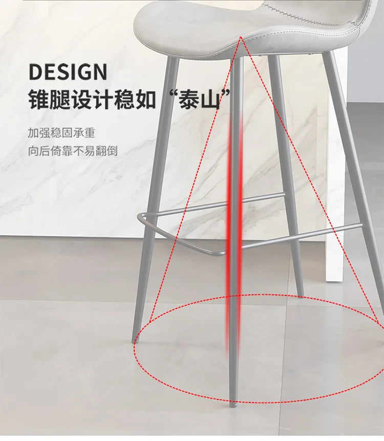 Height Counter Bar Stools Dining Relaxing Living Room Minimalist Designer Chair Office Breakfast Banqueta Bar Furniture TD50DC